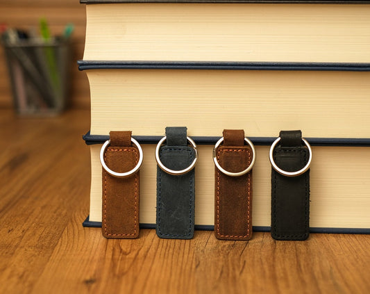 Personalized Leather Keychain, Customized Keychain
